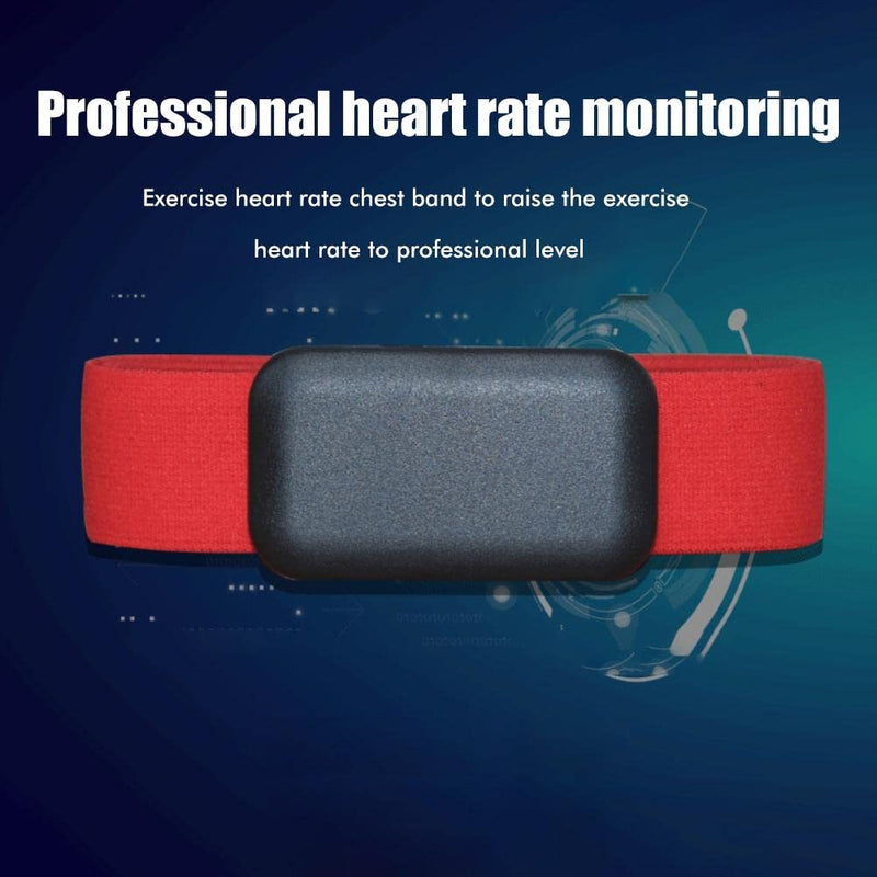 Adjustable Heart Rate Monitor Chest Strap Replacement Elastic Soft Nylon Strap Spandex Belt Compatible for MZ Heart Rate Monitor Sensor Sports Wireless Heart Rate Monitor Red - NewNest Australia