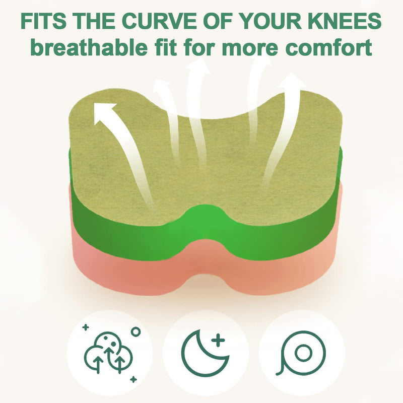 Knee Pain Relief Patches 48 PCs,MQUPIN Pain Wormwood Relief Patch Plaster Warming Moxibustion,Up to 24h No Side Effect,Natural Herbal Patch for Arthritis Neck Shoulder Muscle Muscle Joint Pain Relief - NewNest Australia