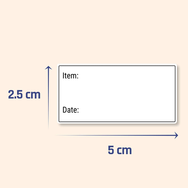 200 Pack, 2" x 1", Removable Food Storage Freezer Date Labels Stickers 200 Pack - NewNest Australia