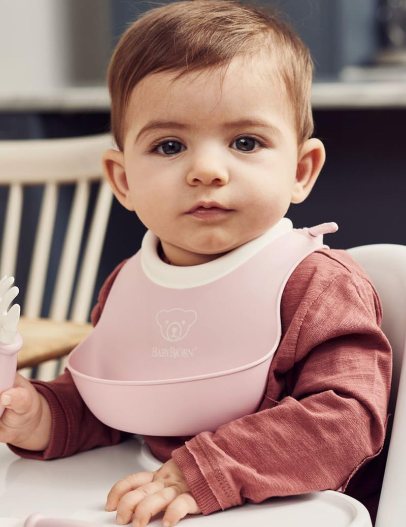 BabyBjörn Small Bib Pack of 2 Pale Green/Pale Pink - NewNest Australia