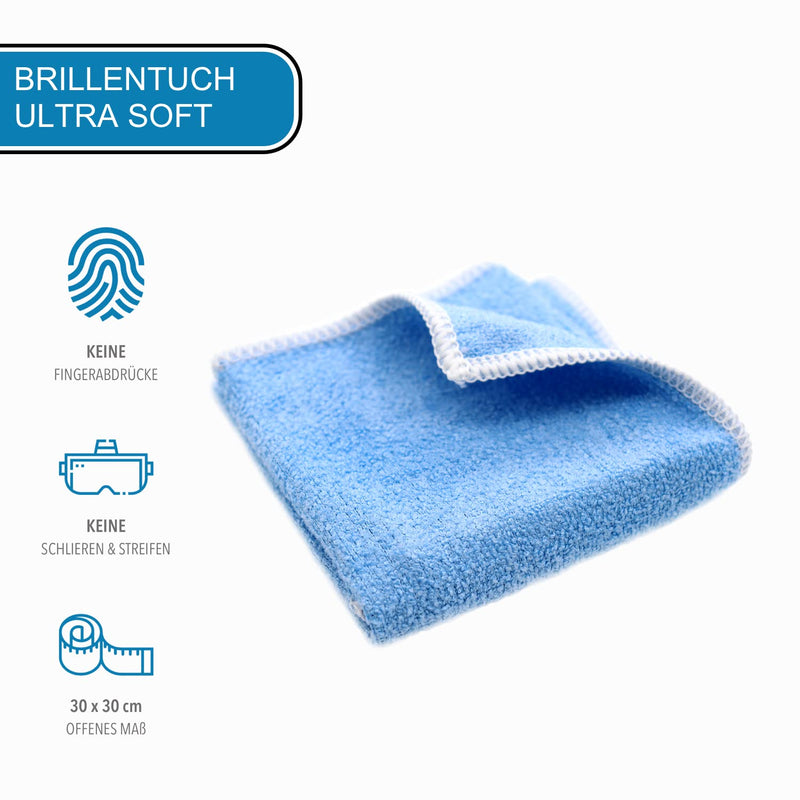 Blum Manufaktur - 250ml glasses cleaner + microfiber cloth 30 x 30 cm - glasses spray glasses cleaning - high-quality cleaning spray for quick and thorough cleaning. 250ml - NewNest Australia