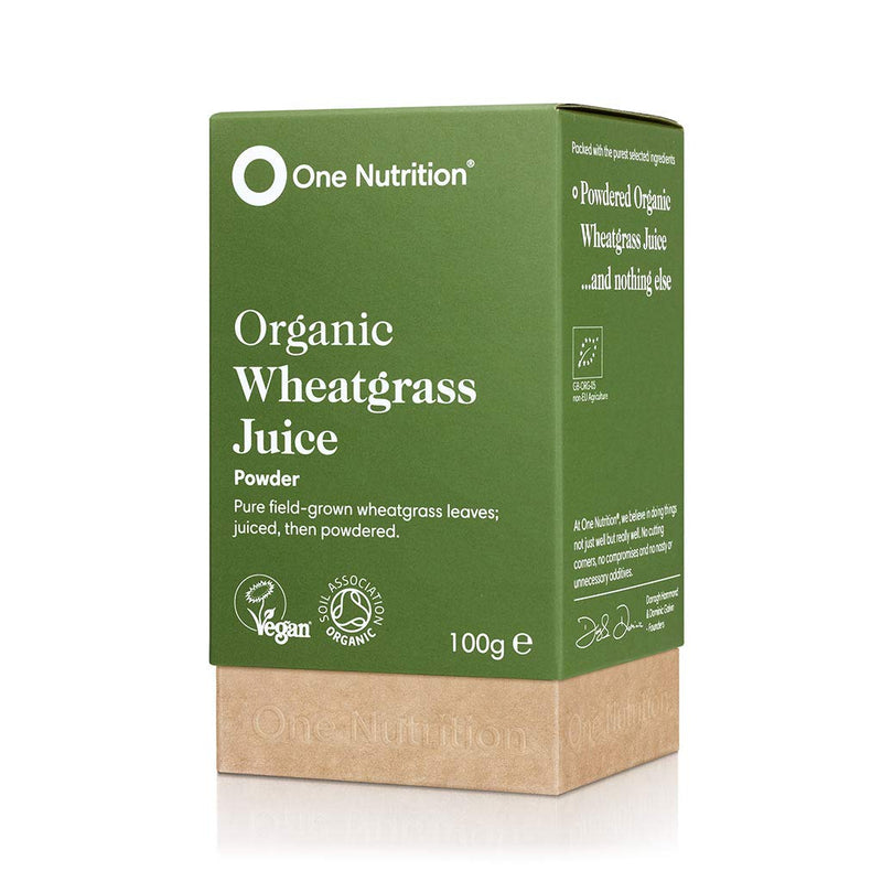 One Nutrition Wheatgrass Juice Powder – Natures Multivitamin – Juiced Then Powdered for Maximum Nutrient Density – Source of Vitamin B12, Iron, Calcium & Magnesium - 20 Servings – 100g Powder - NewNest Australia