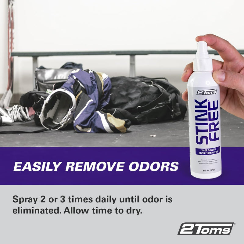 2Toms StinkFree Spray, shoe odor remover, eliminates odors in shoes and equipment caused by sweat - NewNest Australia