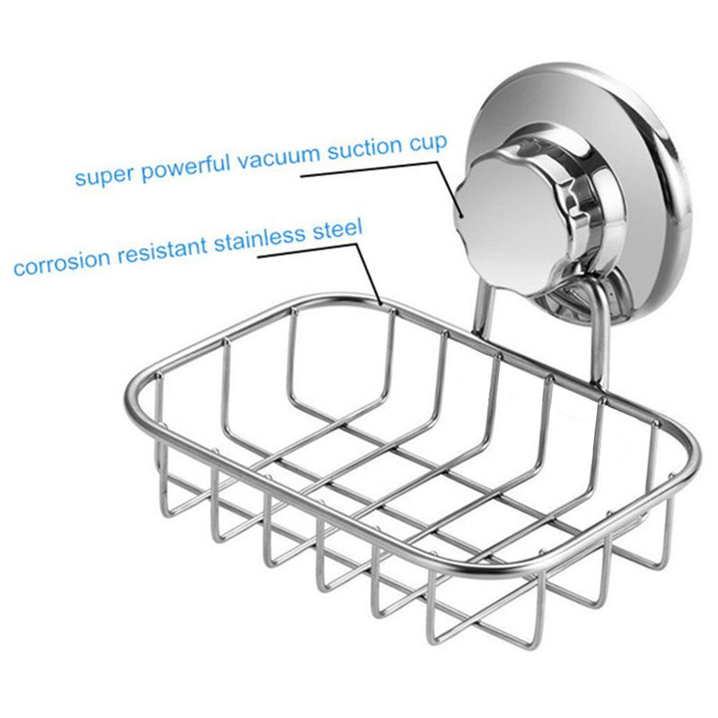 SANNO Soap Dishes Soap Holder Soap Saver Soap Holder Soap Tray Bar Soap Sponge Holder for Shower, Bathroom, Tub and Kitchen Sink Stainless Steel - NewNest Australia