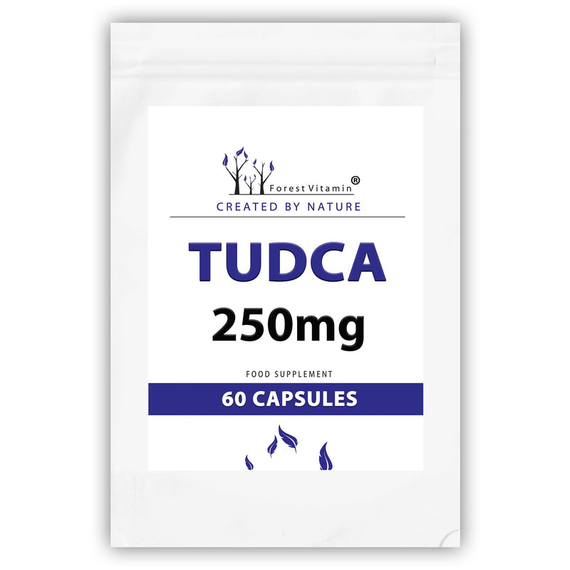 TUDCA - Forest Vitamin TUDCA 250mg Capsules - Tauroursodeoxycholic Acid - Super Liver Support - Health and Beauty (60) 60 - NewNest Australia