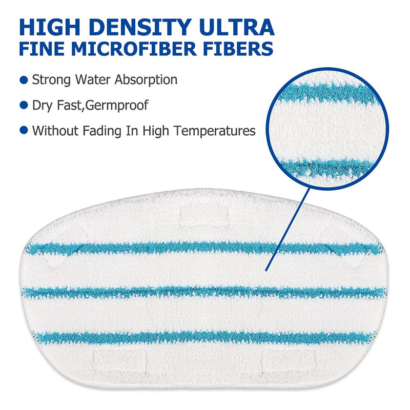 10 Pack Replacement Steam Mop Pads Compatible for PurSteam ThermaPro 10-in-1 - NewNest Australia