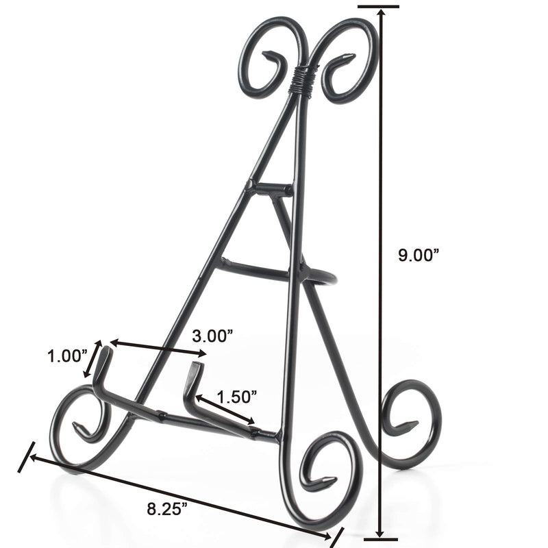 NewNest Australia - Huji Sturdy Iron Display Stand Holder for Home Kitchen Decoration Platters, Pictures, Frames and Books. (1, 9") 1 9" 