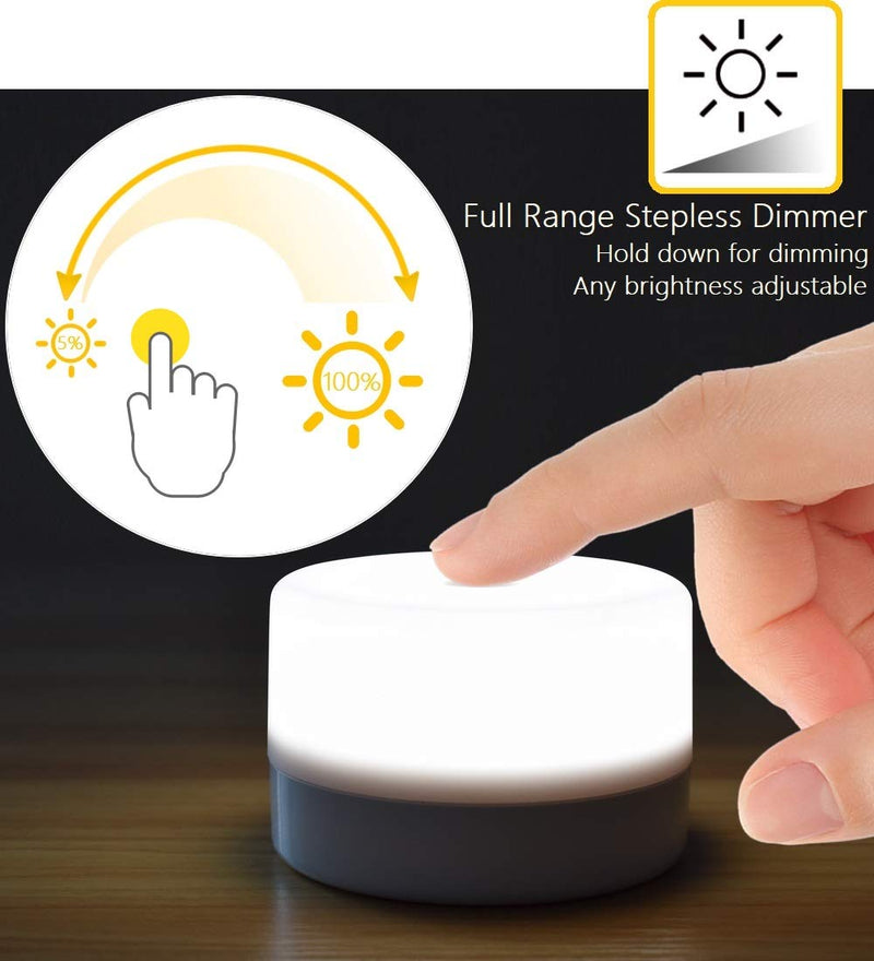 RTSU Bedside Lamp, Dimmable Touch Tap Light Novelty Light, Kids Children Adult LED Nightlight, Table Desk Atmosphere Decorative Mood Light Lamp, Bedroom Living Room Baby Nursery Night Light - NewNest Australia