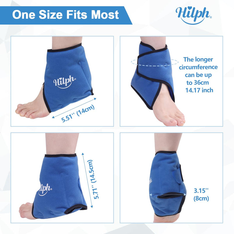 Hilph Cooling Pads Ankle Ankle Cooling Cuff Foot Cooling Bandage Ankle Gel Ice Pack For Hot And Cold Therapies Cool Pack For Ankle Sprain, Swelling, Plantar Fasciitis, Blue - NewNest Australia
