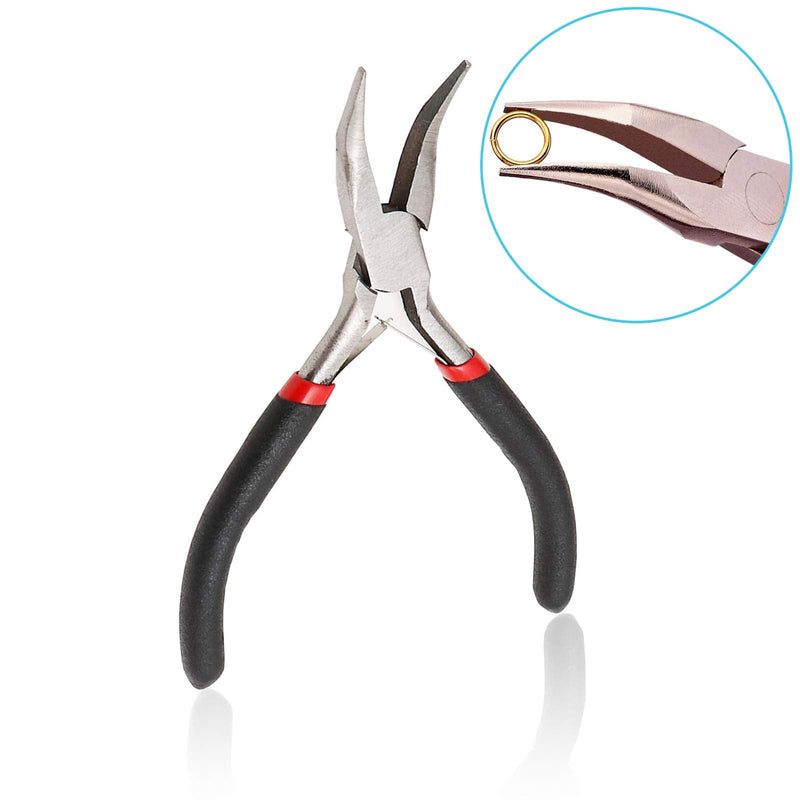 4 Pack Jewelry Pliers Jewelry Making Pliers Tools Kit with Needle Nose Pliers/ Chain Nose Pliers, Round Nose Pliers, Bent Nose Pliers Wire Cutters for Wire Wrapping Earring Craft Making Supplies,Black - NewNest Australia