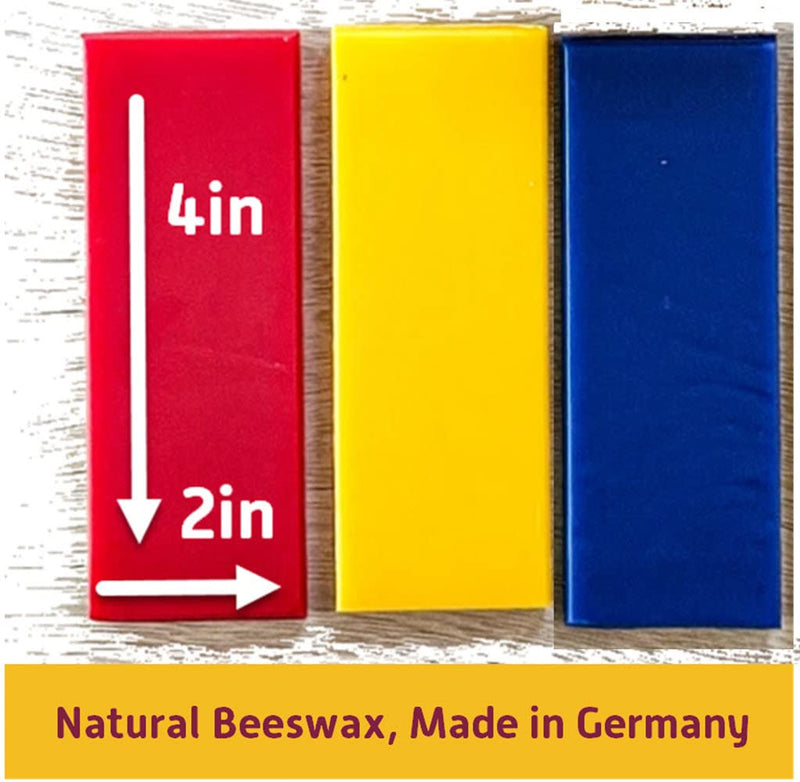 Stockmar Modeling Beeswax - 3 Assorted Pieces Red Yellow Blue - NewNest Australia