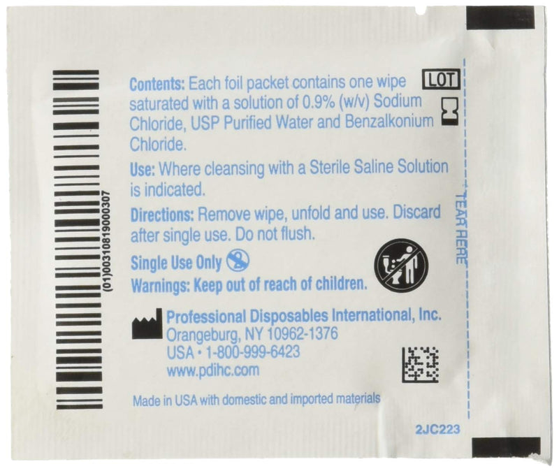 Hygea C22370 Sterile Saline Wipe, 6" x 4", 24/bx - NewNest Australia