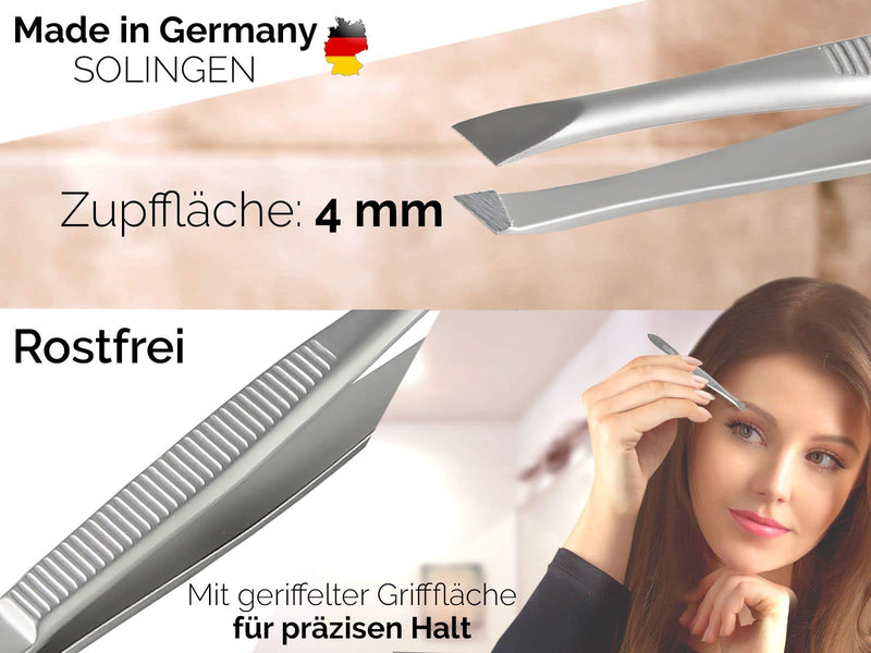 Solingen Professional Tweezers Set Hair Plucking Tweezers 3-Piece Pointed Straight Slanting Precise Made In Germany Solinger Eyebrow Tweezers Made Of Stainless Steel - NewNest Australia