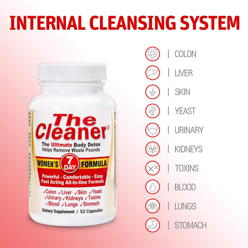 The Cleaner 7Day Women's Formula Ultimate Body Detox (52 Capsules) 52 Count (Pack of 1) - NewNest Australia