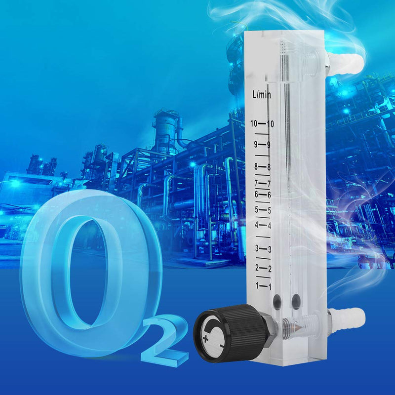 Gas Flowmeter, LZQ-7 1-10LPM Unidirectional Flow Meter Oxygen Tester with Control Valve for Nitrogen, Air, Gas, Hydrogen - NewNest Australia