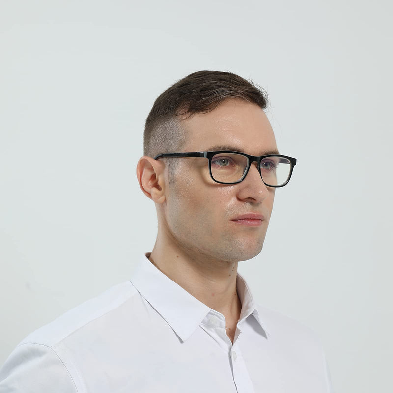 MMOWW Pack of 3 Reading Glasses for Men and Women - Anti-Blue Computer Glasses with Spring Hinges（Grey+Blue+Red,+2.0 Grey+Blue+Red 2.0 x - NewNest Australia
