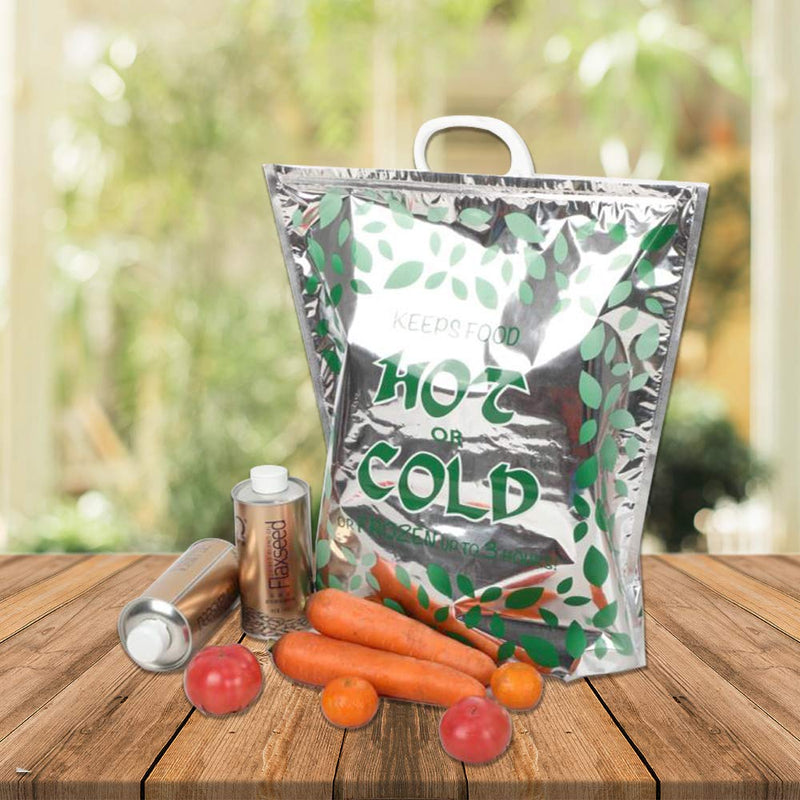 NewNest Australia - Hot Cold Food Bag (3 Pack) Reusable, Multipurpose Insulated Thermal Cooler for Warm Lunch Meals, Grocery/Fruit/Meat/Vegetables, Ice-cold Beers & Beverages | Keeps Frozen Up to 3 Hours 