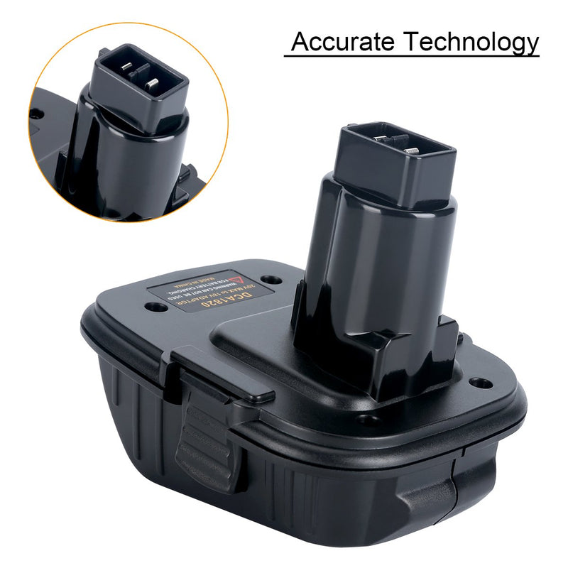 Biswaye 20V Battery Adapter DCA1820 for Dewalt 18V Tools, Convert Dewalt 20V Lithium Battery DCB205 DCB207 for Dewalt 18V NiCad & NiMh Battery Tools DC9096 DW9096 DC9098 DC9099 DW9099 - NewNest Australia