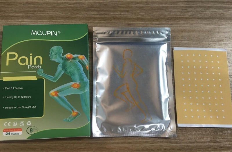 Pain Relief Patches Heat Patches Larger Size 24 PCS, Pain Relief Plaster 12 Hours Long-Lasting Pain Relief for Back Knee Joint Muscle Neck Shoulder Pain, 9 * 12cm Green 24pcs L-24PCS - NewNest Australia