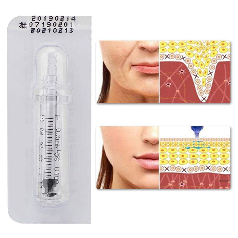 5pcs 0.3ml Ampoule Head, Hyaluronic Pen Accessory Ampoule Head Needle Head Massage Atomizer Beauty Machine Pen for Lifting Lip Anti Wrinkle Skin Care Tool - Restore Elastic Skin (1#) - NewNest Australia