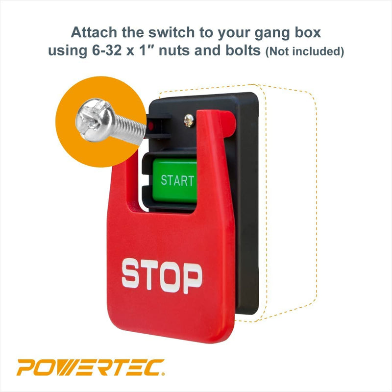 POWERTEC 71007 110 V to 220V Paddle Switch for Power Tools - NewNest Australia