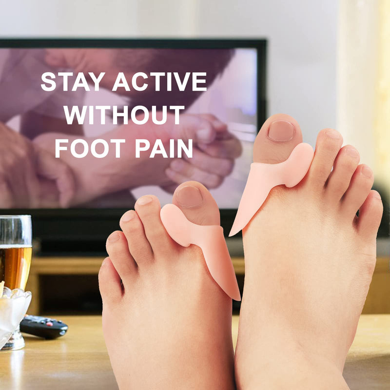 Promifun Bunion Cushion Protector, 10 Packs of Bunion Corrector Pads with Separator for Big Toe, Gel Shield for Foot Pain Relief, Calluses, Relieve Foot Pain from Friction M Beige - NewNest Australia