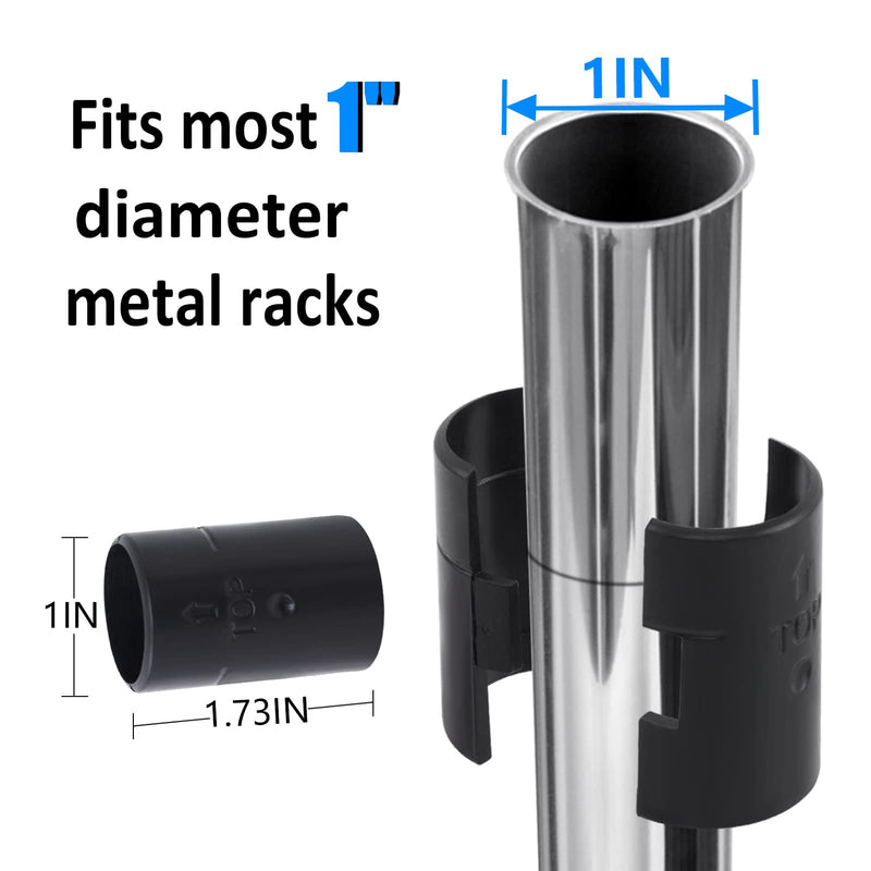 ANPHSIN 36 Pairs 72 Pack Wire Shelving Shelf Lock Clips for 1" Post- Shelving Sleeves Replacements for Wire Shelving System - NewNest Australia