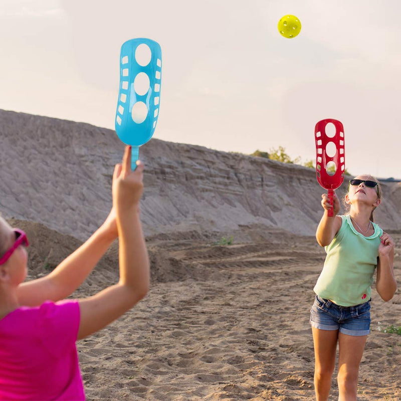 ArtCreativity Scoop and Toss Game, Includes 2 Scoops and 2 Balls, Outdoor Lawn Game for Kids and Adults, Durable Plastic Construction - Yard, Beach, Picnic, and Camp Tossing Game for Fun Outside - NewNest Australia