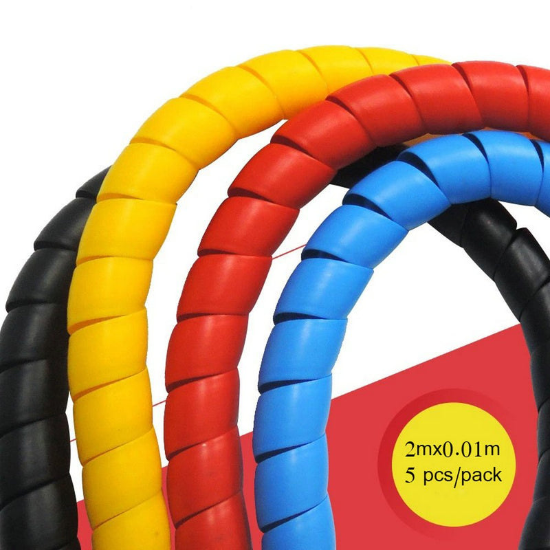 Dog and Cat Cord Protector 32.8ft Wire Protector Sleeve Covers for Cord Protects Your Pets from Chewing Through Insulated Cables 5 PCS/Pack 32.8ft in Total 10mm Width by FUNZON - NewNest Australia