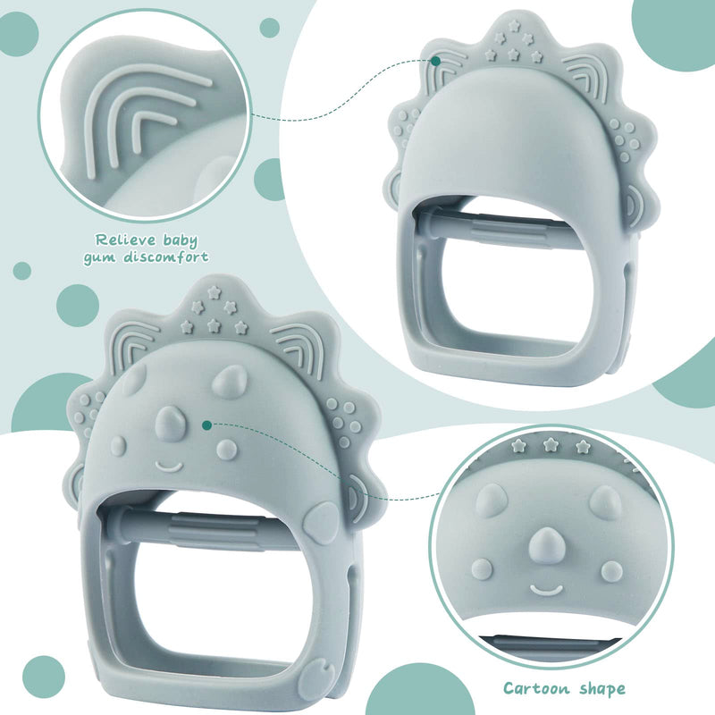 Baby Teething Toys For 3+ Months, Baby Crouching Toys For Suction Needs, Easy-To-Arouse Shapes With Soft Texture For Sensory Exploration And Itch Relief During Child'S Play Olive&Dusty Blue&Mango - NewNest Australia