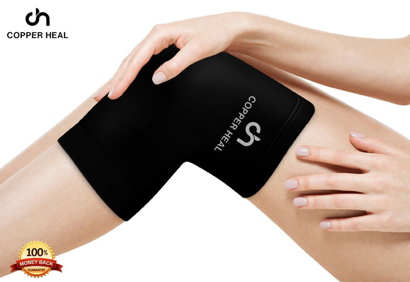 COPPER HEAL Knee Compression Sleeve - BEST Medical Recovery Knee Brace GUARANTEED with Highest Copper Infused Content to Support Stiff Sore Muscles and Joints, Meniscus Tear & Patella Stabilizer Strap M - NewNest Australia