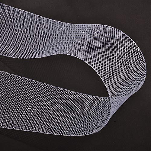VIVIPA 2 inch Wide Polyester White Horsehair Braid, Selling Per Roll/ 50 Yards - NewNest Australia