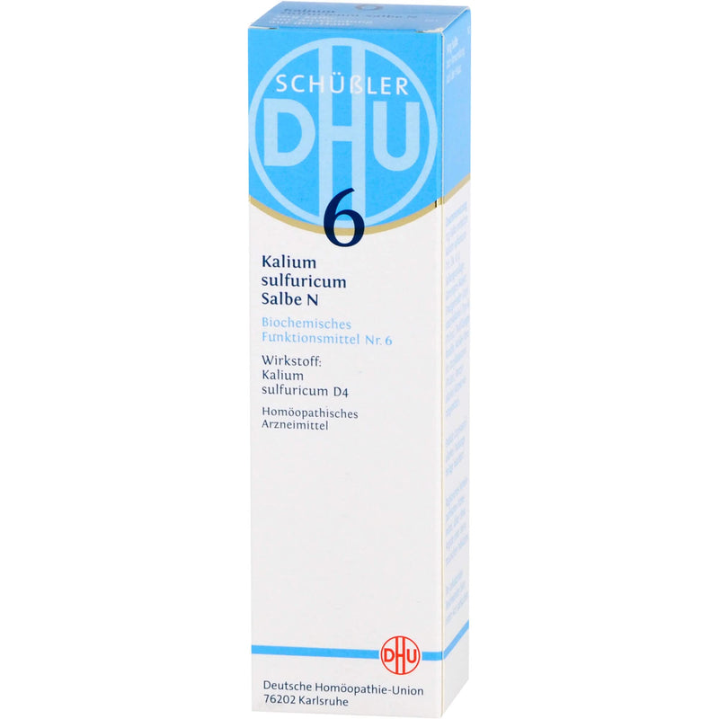 DHU Schüßler salt No. 6 Kalium sulfuricum D4, the mineral salt of detoxification - the original, 50 g ointment - NewNest Australia