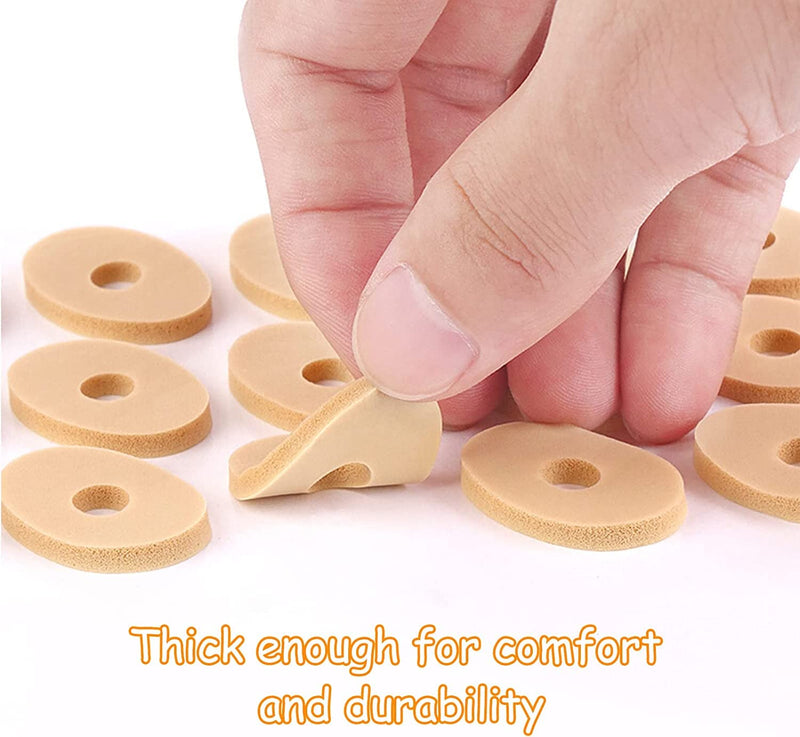 MYMULIKE 60 Pcs Corn Cushions, 4 Models Soft Latex Foam Self Adhesive Callus Pads Corn Pad Anti Friction Reduce Foot and Heel Pain for Toe Callus Anti-Slip 60 Count - NewNest Australia