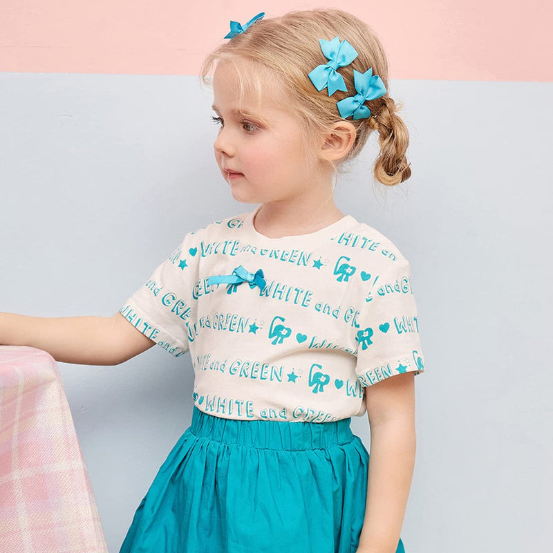 80Pieces Baby Girls Clips 2" Mini Hair Bow Grosgrain Ribbon Hair Bows with Fully Ribbon Lined Alligator Clips for Baby Girls Infant Toddlers Kids 40 Colors in Pairs - NewNest Australia