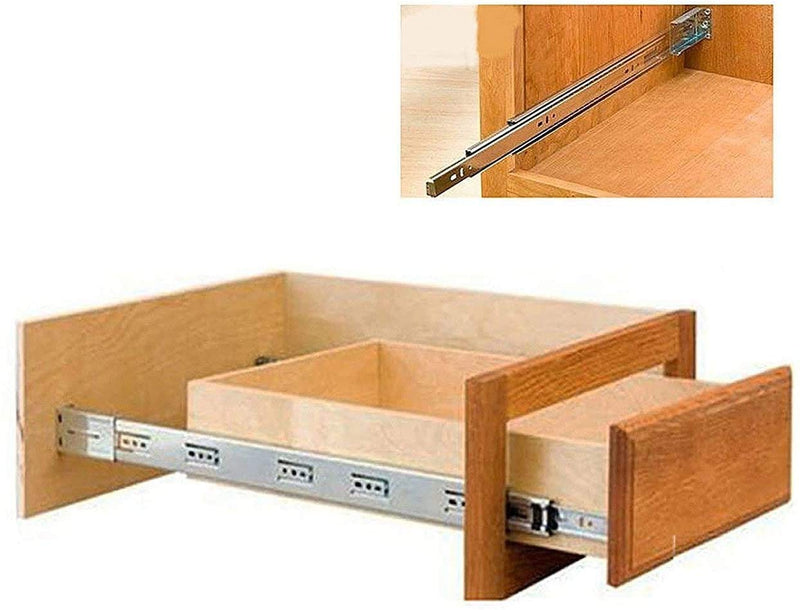 2 Pairs Rear Mounting Brackets for Drawer Slide Dresser Drawer Guides - LONTAN B4502 Cabinet Drawer Bracket Replacement Drawer Track Guide for 1.77 inch(45mm) Width Furniture Gilde 2 Pairs Rear Mount Brackets - NewNest Australia