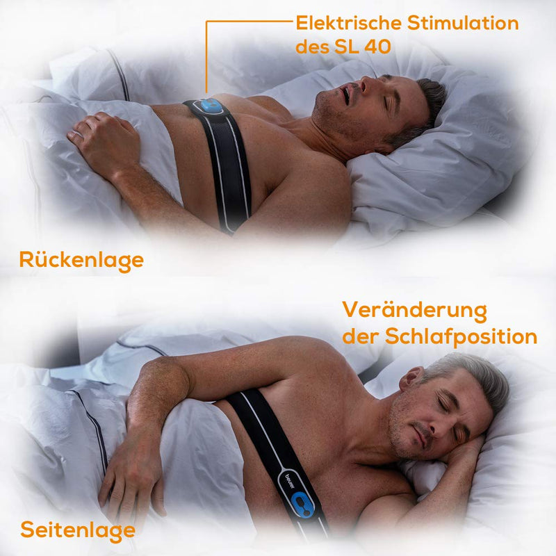 Beurer Sl 40 Anti-Snoring Belt With Ems Technology To Prevent Position-Dependent Snoring In The Supine Position, For Weak And Strong Snorers, Intensity And Strap Individually Adjustable - NewNest Australia