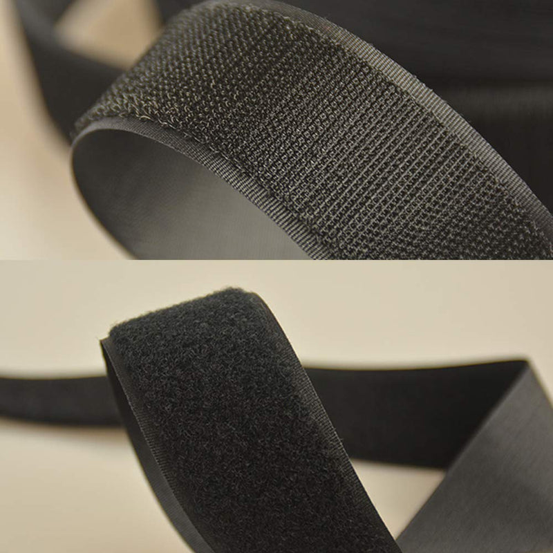 1 Inch Wide 33 Ft Long Sew on Hook and Loop Strips Fastening Nylon Fabric Tape Non-Adhesive Back Nylon Strips Fabric Fastener Industrial Strength Interlocking Tape - NewNest Australia