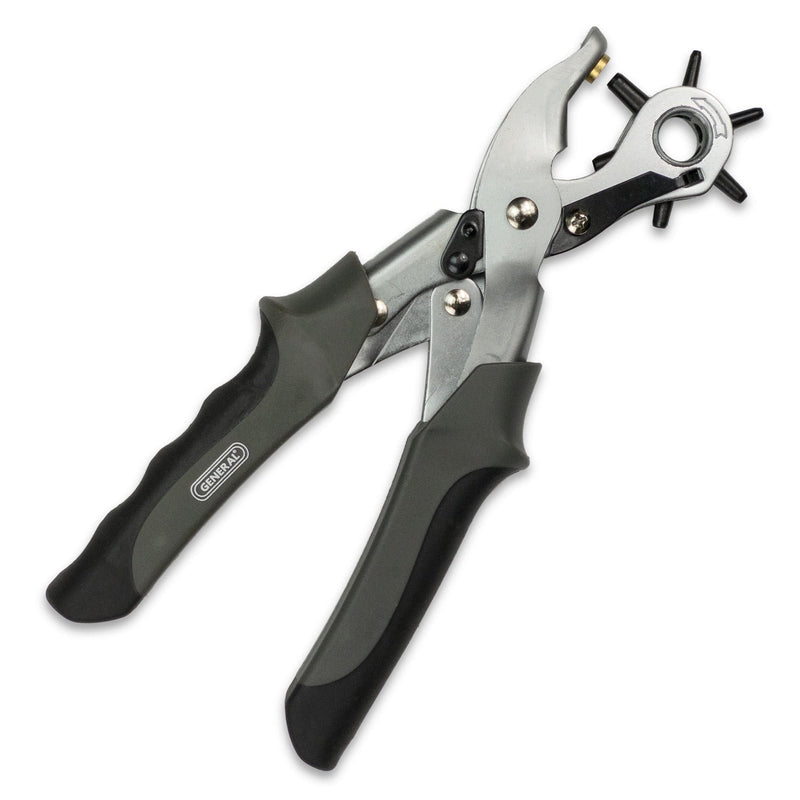 General Tools Revolving Punch Pliers - 6 Multi-Hole Sizes for Leather, Rubber, & Plastic - Hobbies & Crafts Heavy Duty - NewNest Australia