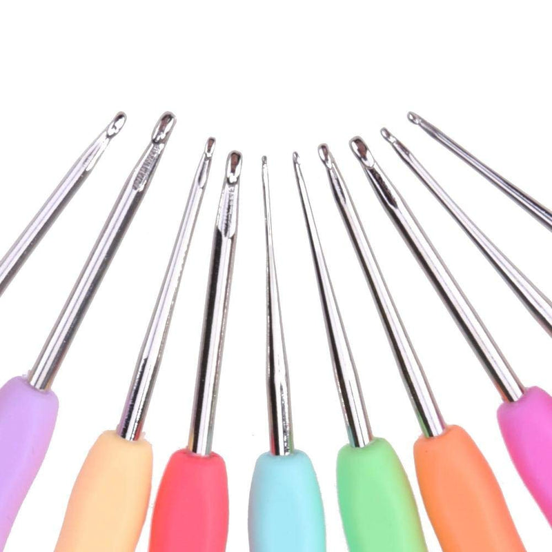 10pcs Small Size Lace Crochet Hooks (0.5~2.75mm), Ergonomic Crochet Hooks Set with Soft Grip Handle for Thread - NewNest Australia