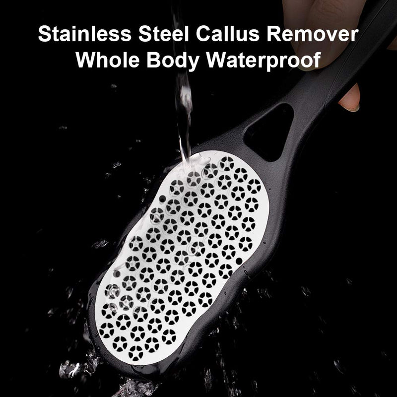 Foot Rasp Hard Skin Remover, Dead Skin Remover for Feet with Dander Container, Premium Stainless Steel Feet Care Callus Shaver for Dry Wet Foot Heel Callus, Dead, Cracked Skin White - NewNest Australia