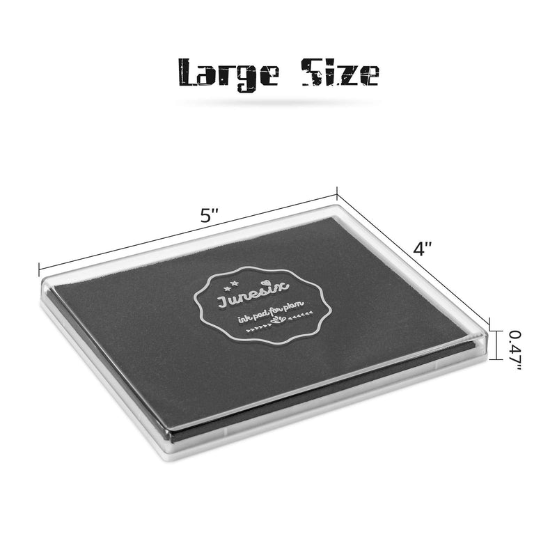 Ink Pad, 5x4'' Washable Stamp Pad for Kids, Black - NewNest Australia