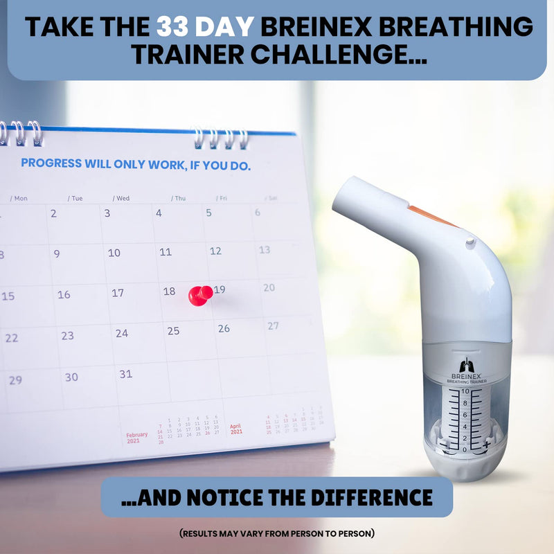 BREINEX® Breathing Trainer OPEP Exercise Device | Improve & Train Lung Endurance & Unblocks Airways | Naturally Clear Mucus from Airways & Improve Lung Capacity (Medium Resistance | BREINEX Plus) Medium Resistance - NewNest Australia