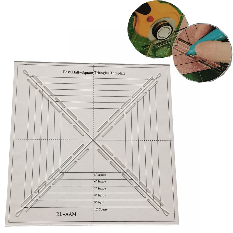 HONEYSEW Easy Half-Square Triangles Template Ruler for Sewing Quilting - NewNest Australia