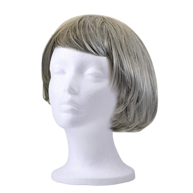 Foraineam 3 Pieces Female Styrofoam Mannequin Head Cosmetics Model Head Wig Display Foam Mannequin Glasses Hat Hairpieces Stand - NewNest Australia