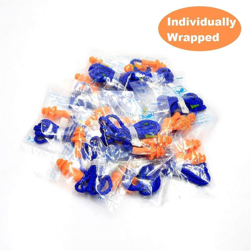 Silicone Ear Plugs With Cord, Soft Reusable Silicone Ear Plugs, Ear Plugs For Swimming, Earplugs For Sleeping, Noise Reducing Earplugs For Work, Study, Loud Places - NewNest Australia