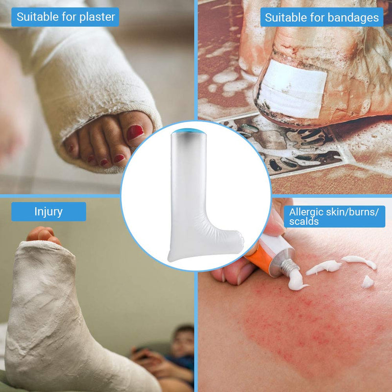 Waterproof Cast Cover,DOACT Adult Short Legs in Blue Diving Material Rings Shower Protective Sleeve Finger Wound Fits Women Men Adult P2204 66cm - NewNest Australia