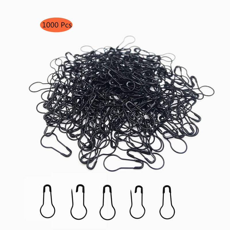 1000Pcs Metal Black Safety Pins/Bulb Pin/Gourd Pin/Calabash Pin for Clothing Crafting and DIY Home Accessories, Suitable for The Tailor - NewNest Australia