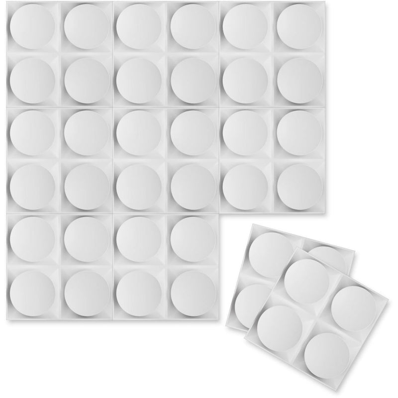 Ekena Millwork WP20X20ADWH Adonis EnduraWall Decorative 3D Wall Panel, 19 5/8"W x 19 5/8"H, White 19.6 x 19.6 x 1 inches - NewNest Australia