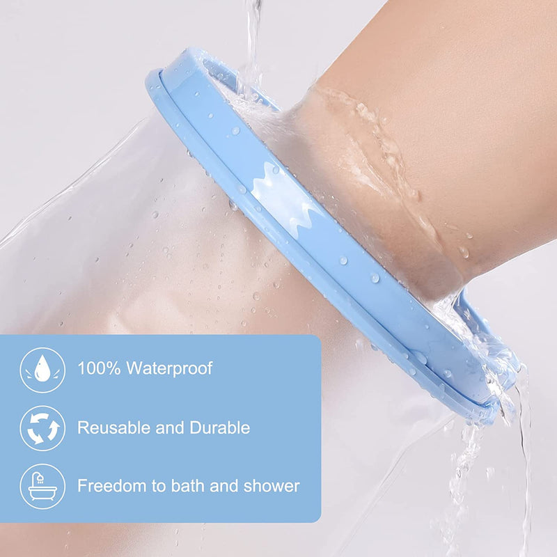Fasola Leg Cast Cover Shower, Non-Slip Leg Cast Protector for Broken Thigh, Knees, Foot, Reusable Cast Bag Keep Foot Dry - XL Non Slip Bottom - NewNest Australia
